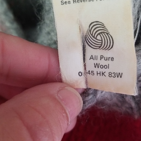 Vintage Woolrich knit pullover sweater Panda Bear bamboo detail 100% pure wool - Picture 6 of 10